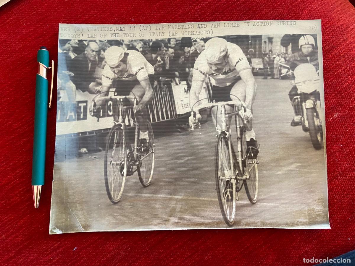 Coleccionismo deportivo: F24750 FOTO FOTOGRAFIA ORIGINAL CICLISMO GIRO 1973 KARSTENS RIK VAN LINDE