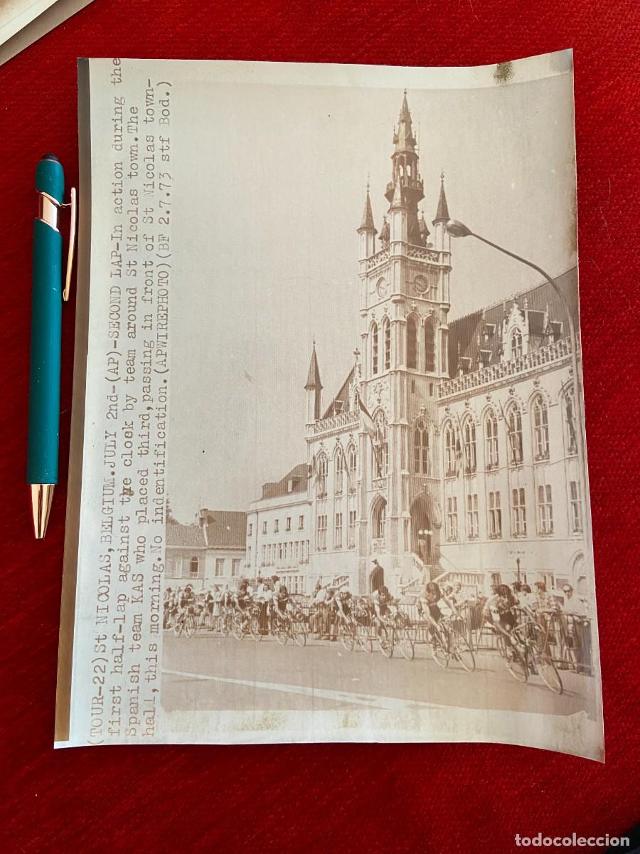 Coleccionismo deportivo: F24951 FOTO FOTOGRAFIA ORIGINAL CICLISMO TOUR FRANCIA 1973 EQUIPO KAS SAINT NICOLAS BELGICA
