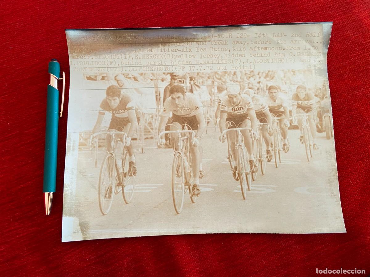 Coleccionismo deportivo: F24973 FOTO FOTOGRAFIA ORIGINAL CICLISMO TOUR FRANCIA 1972 EDDY MERCKX POULIDOR AGOSTINHO