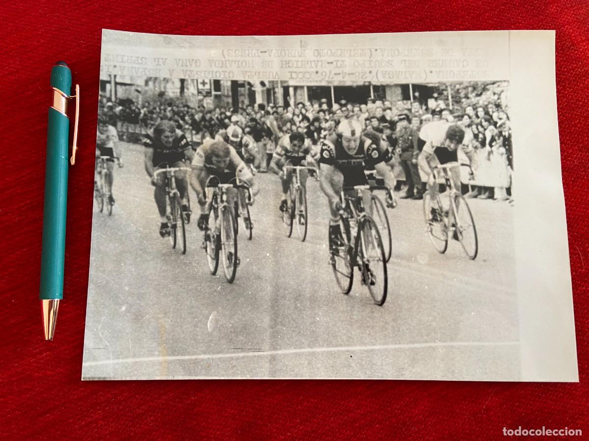 Coleccionismo deportivo: F25100 FOTO FOTOGRAFIA ORIGINAL CICLISMO VUELTA A ESPA&Ntilde;A SPRINT JOSE DE CAUWER TI-RALEIGH