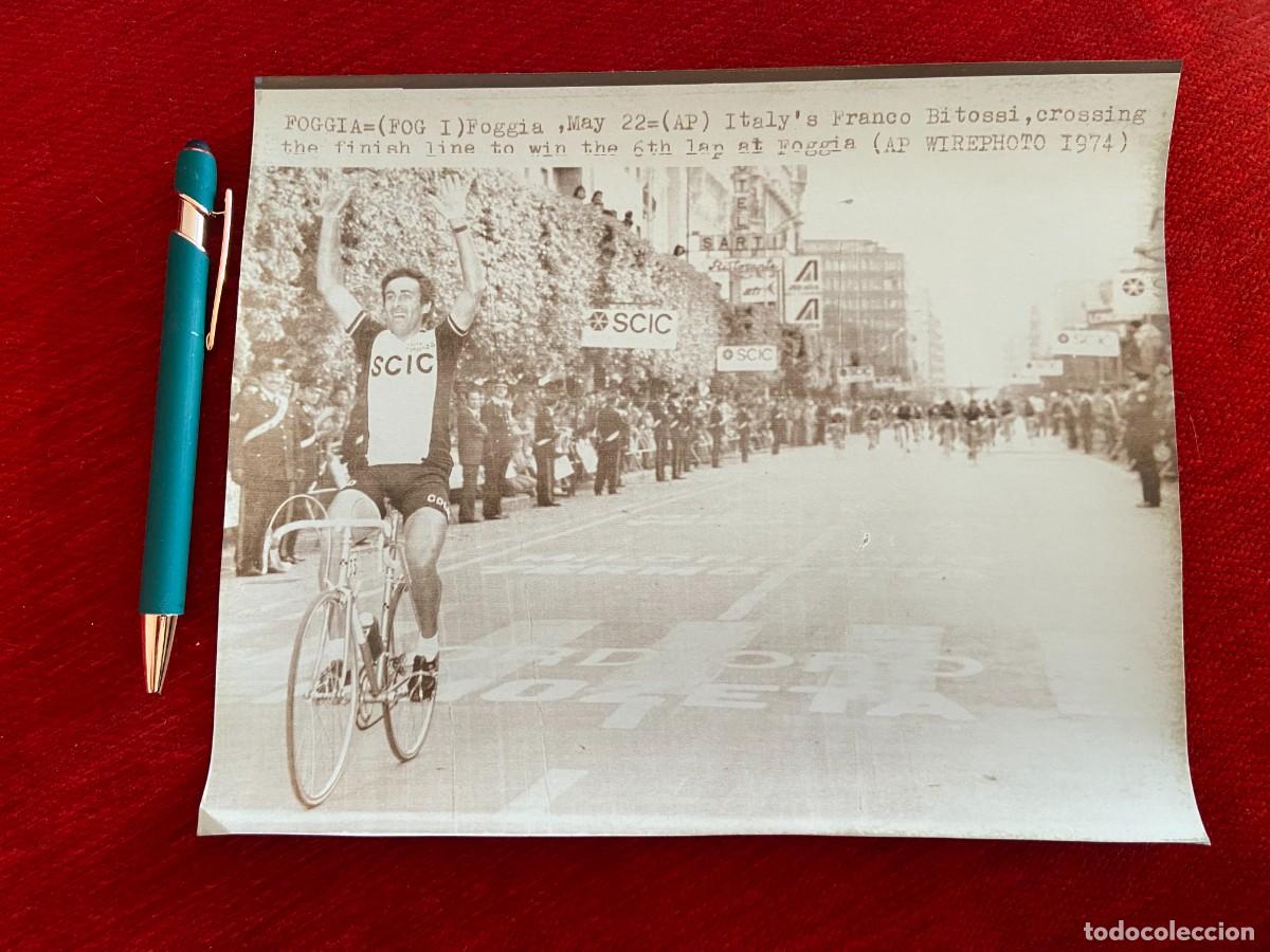 Coleccionismo deportivo: F25108 FOTO FOTOGRAFIA ORIGINAL CICLISMO GIRO ITALIA 1974 FRANCO BITOSSI CAMPEON