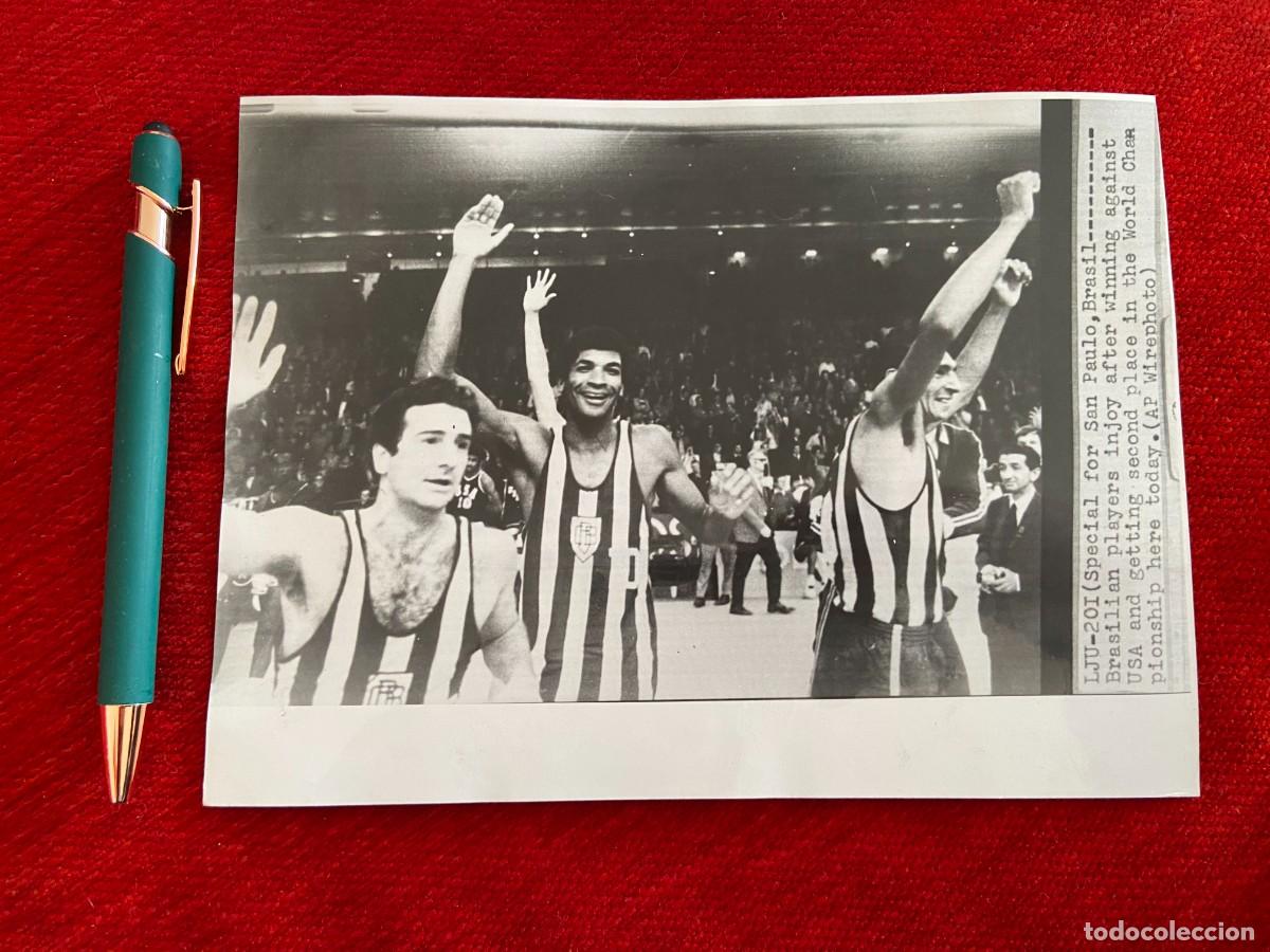 Collezionismo sportivo: F25132 FOTO FOTOGRAFIA ORIGINAL BALONCESTO BRASIL ESTADOS UNIDOS USA (24-5-1970) MUNDIAL