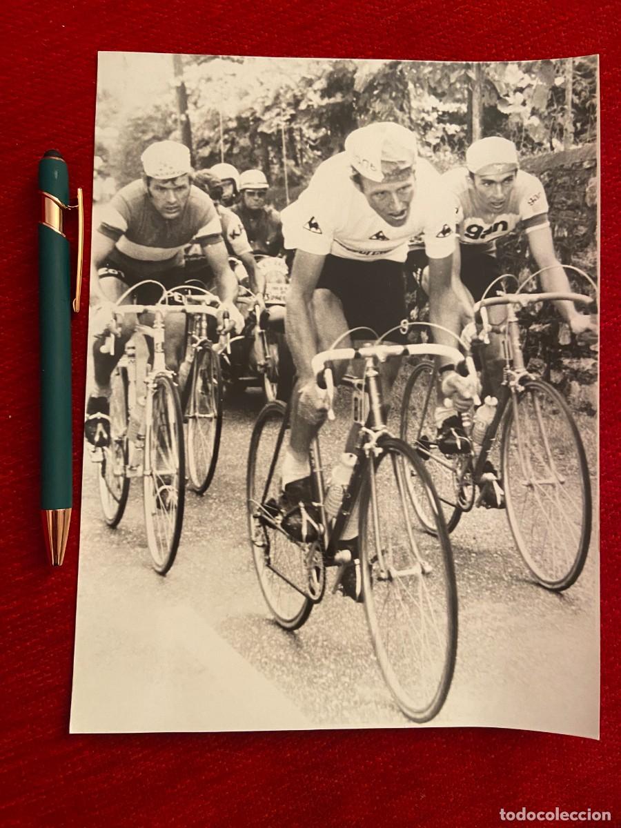 Coleccionismo deportivo: F25263 FOTO FOTOGRAFIA ORIGINAL CICLISMO TOUR 1973 BERNARD THEVENET JOOP ZOETEMELK MICHEL PERIN