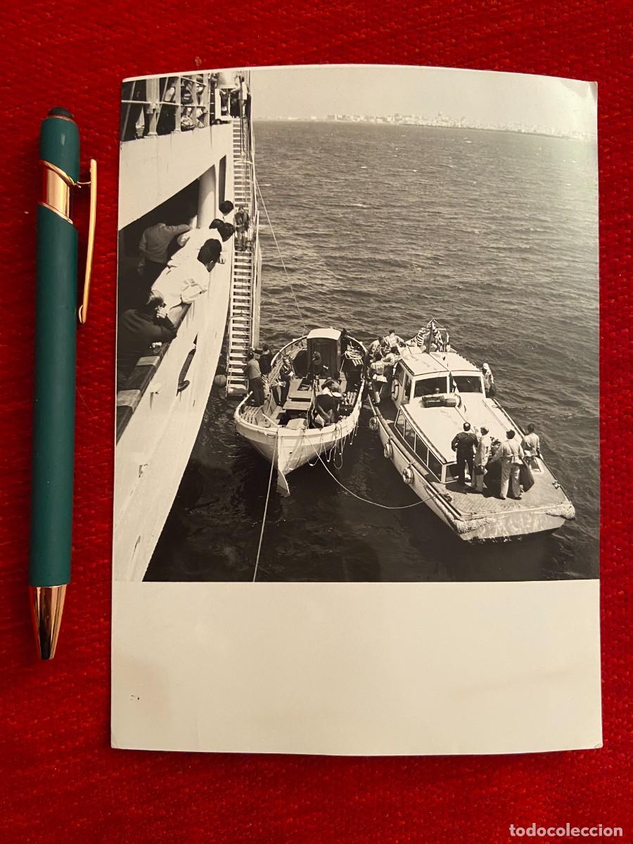 Coleccionismo deportivo: R21469 FOTO FOTOGRAFIA ORIGINAL CICLISMO GIRO ITALIA (8-7-1961) BARCO