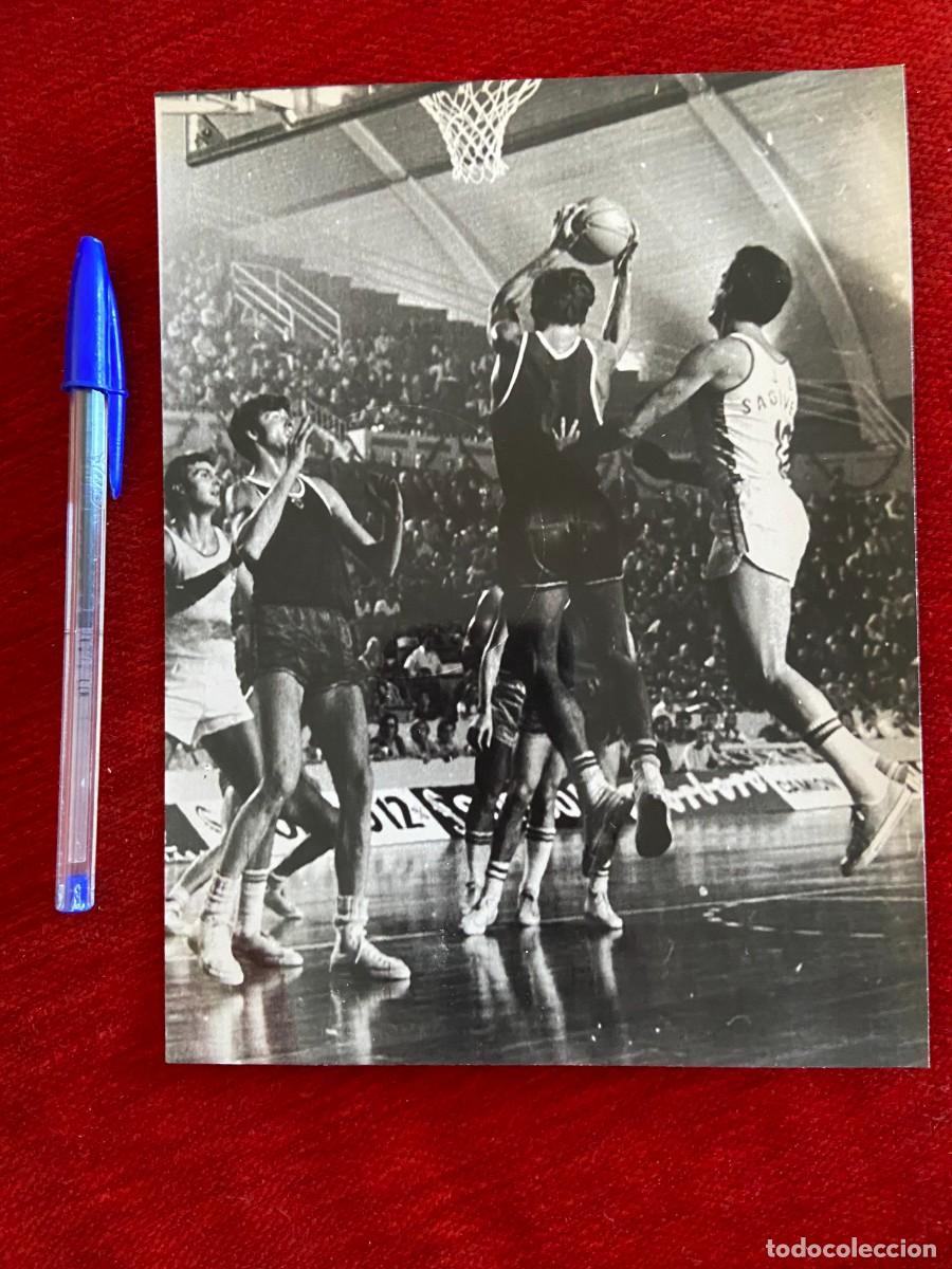 Collezionismo sportivo: F25836 FOTO FOTOGRAFIA ORIGINAL BALONCESTO CAMPEONATO DE EUROPA 1973 ESPA&Ntilde;A 80-76 RUSIA