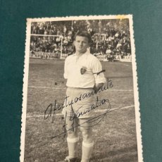 Coleccionismo deportivo: FOTOGRAFÍA DE GONZALVO II REAL ZARAGOZA 1948 AUTOGRAFO . ARTIFUTBOL.. Lote 401123429