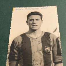 Coleccionismo deportivo: FOTOGRAFÍA DE BOSCH FÚTBOL CLUB BARCELONA 1953 . AUTOGRAFO. ARTIFUTBOL. Lote 401127569