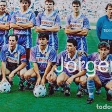Coleccionismo deportivo: R. VALLADOLID. ALINEACIÓN FINALISTA COPA DEL REY 1988-1989 EN EL CALDERÓN CONTRA R. MADRID. FOTO. Lote 144930430