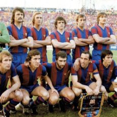 Coleccionismo deportivo: F.C. BARCELONA. ALINEACIÓN CAMPEÓN RECOPA 1978-1979 EN BASILEA CONTRA FORTUNA D. FOTO. Lote 403181349