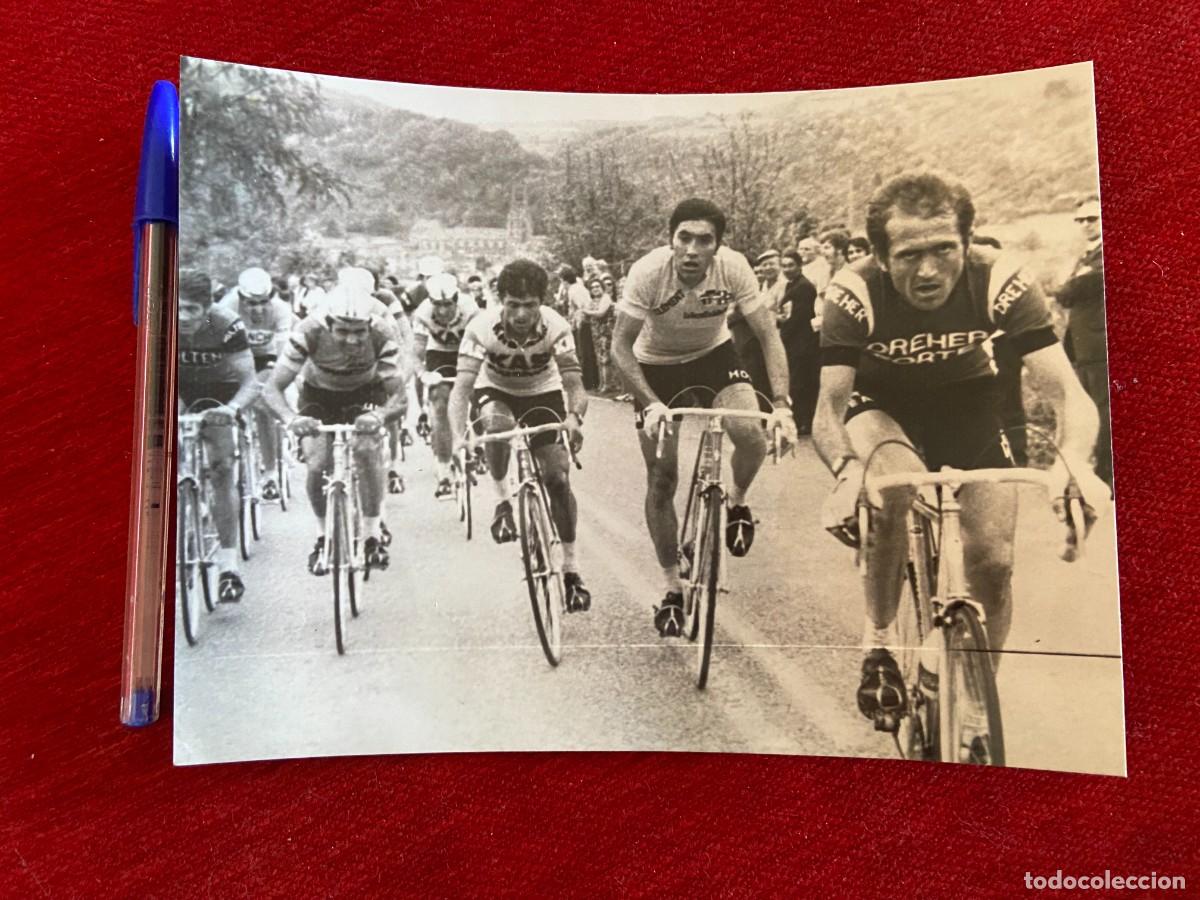Coleccionismo deportivo: F26499 FOTO FOTOGRAFIA ORIGINAL CICLISMO GIRO ITALIA 1973 JOSE MANUEL FUENTES EDDY MERCKX ZILIOLI