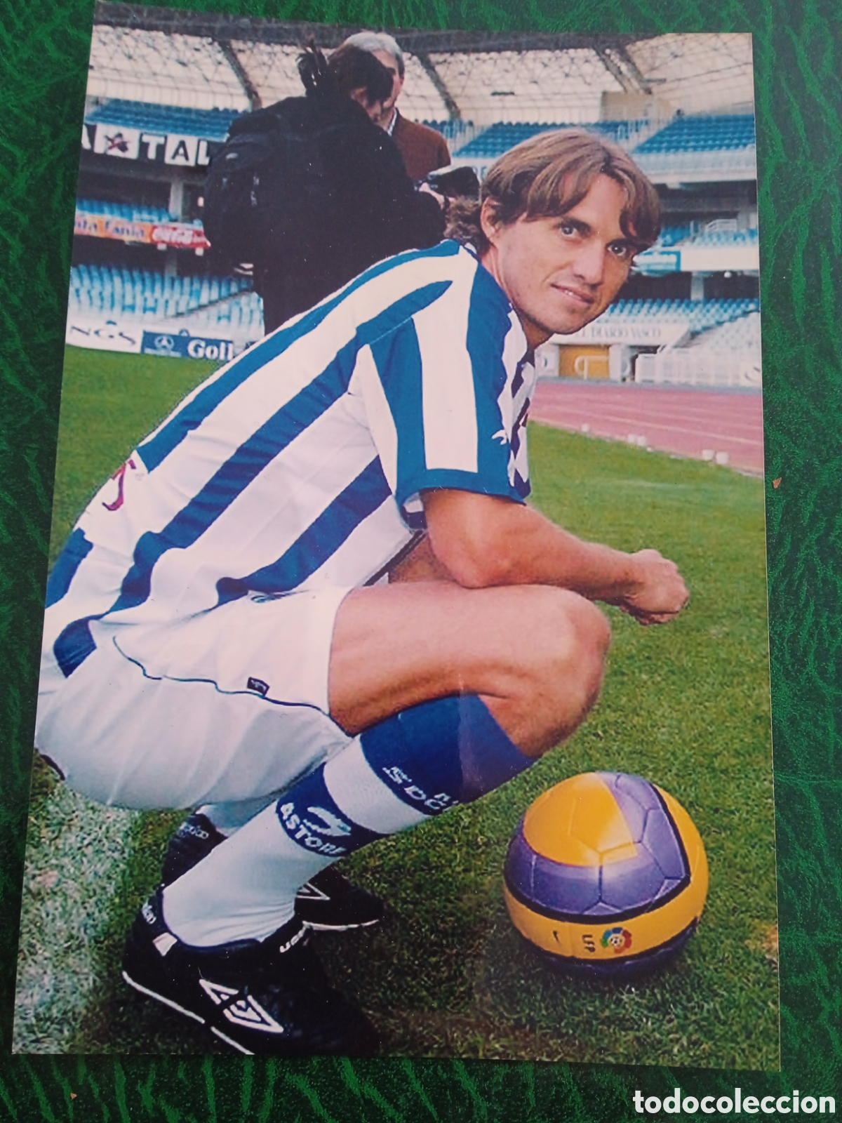 Sports collectibles: SAVIO BIRTOLINI REAL SOCIEDAD BRASIL FUTBOL ESTADIO ANOETA FOTOGRAF&Iacute;A PAPEL FOTOGR&Aacute;FICO FOTO