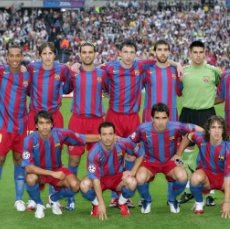 Coleccionismo deportivo: F.C. BARCELONA. ALINEACIÓN GANADOR CHAMPIONS 2005-2006 EN PARÍS CONTRA EL ARSENAL. FOTO