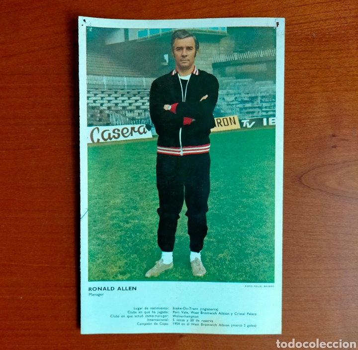 Coleccionismo deportivo: RONALD ALLEN Manager. Entrenador Athletic club de Bilbao. Recorte foto