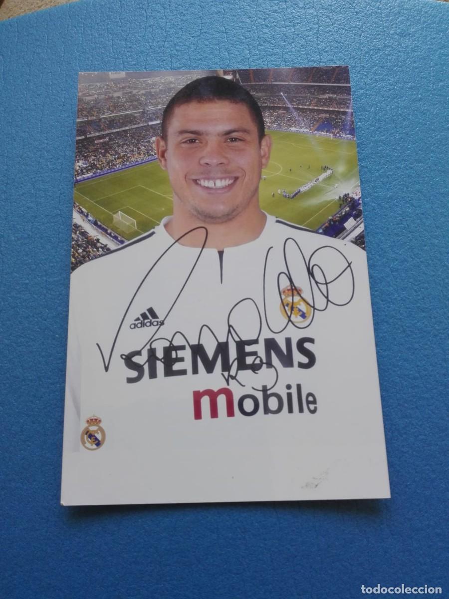 Coleccionismo deportivo: FOTOGRAFIA RONALDO - REAL MADRID - Foto 1