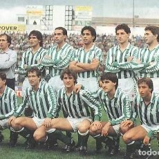 Coleccionismo deportivo: R.BETIS B. ALINEACIÓN PARTIDO DE LIGA 1984-1985 EN EL B. VILLAMARÍN CONTRA EL ESPAÑOL. FOTO