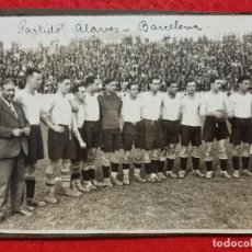 Coleccionismo deportivo: ANTIGUA FOTO FUTBOL EQUIPO ALAVES BARCELONA FINAL 1928 QUINCOCES MIDE 12 X 18 CM. ORIGINAL KF1
