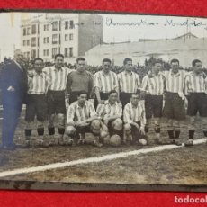 Coleccionismo deportivo: ANTIGUA FOTO FUTBOL EQUIPO ALAVES REAL MADRID CHAMARTIN 1929 QUINCOCES MIDE 12 X 18 CM. ORIGINAL KF1