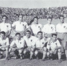 Coleccionismo deportivo: R. ZARAGOZA. ALINEACIÓN PARTIDO DE LIGA 1950-1951 EN LES CORTS CONTRA S. ANDRÉS. FOTO
