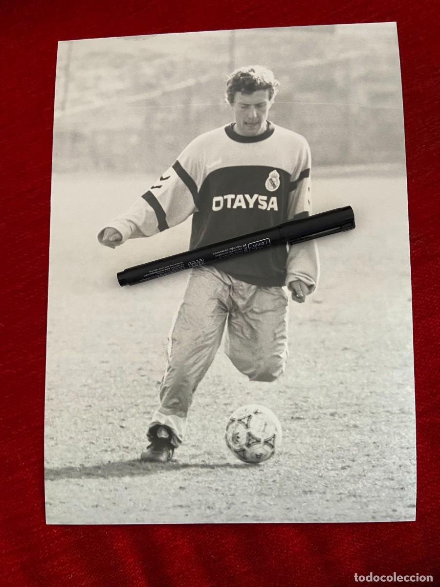 Collectionnisme sportif: FF788 FOTO FOTOGRAFIA ORIGINAL FUTBOL ENTRENAMIENTO BUITRE EMILIO BUTRAGUE&Ntilde;O