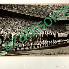Coleccionismo deportivo: FOTOGRAFIA ORIGINAL FINEZAS 1952 PARTIDO FUTBOL ESPAÑA ALEMANIA