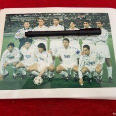 Coleccionismo deportivo: F29718 FOTO FOTOGRAFIA ORIGINAL FUTBOL ONCE ALINEACION REAL MADRID HIERRO REDONDO LASA ESNAIDER