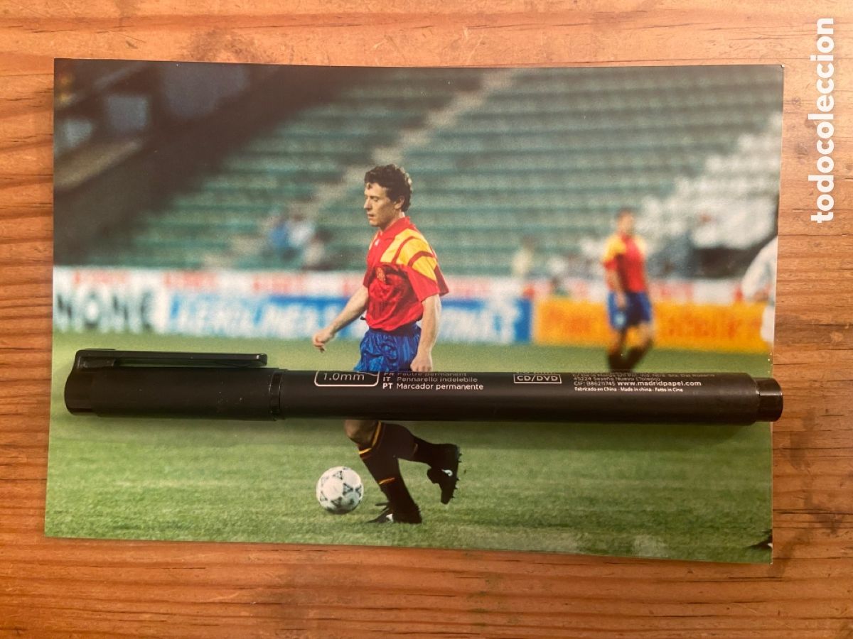Collectionnisme sportif: R26561 FOTO FOTOGRAFIA ORIGINAL ESPA&Ntilde;A SELECCION ESPA&Ntilde;OLA BUITRE EMILIO BUTRAGUE&Ntilde;O