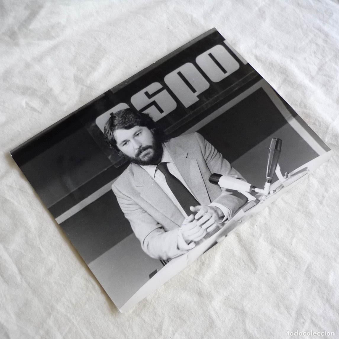 Collectionnisme sportif: Foto de Pedro Barthe periodista deportivo en el programa Miramar Esportiu 1983