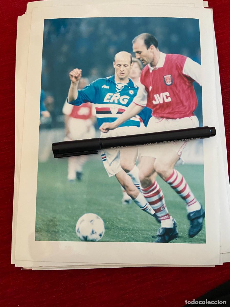 Sports collectibles: F30551 FOTO FOTOGRAFIA ORIGINAL RECOPA 1995 SAMPDORIA ARSENAL ATTILIO LOMBARDO