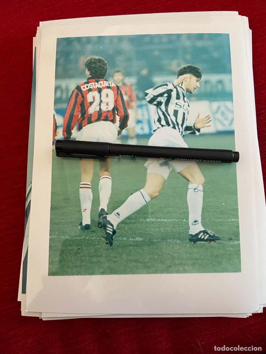 Collectionnisme sportif: F30611 FOTO FOTOGRAFIA ORIGINAL FUTBOL MILAN JUVENTUS COSTACURTA DESCONOZCO QUIEN ES???