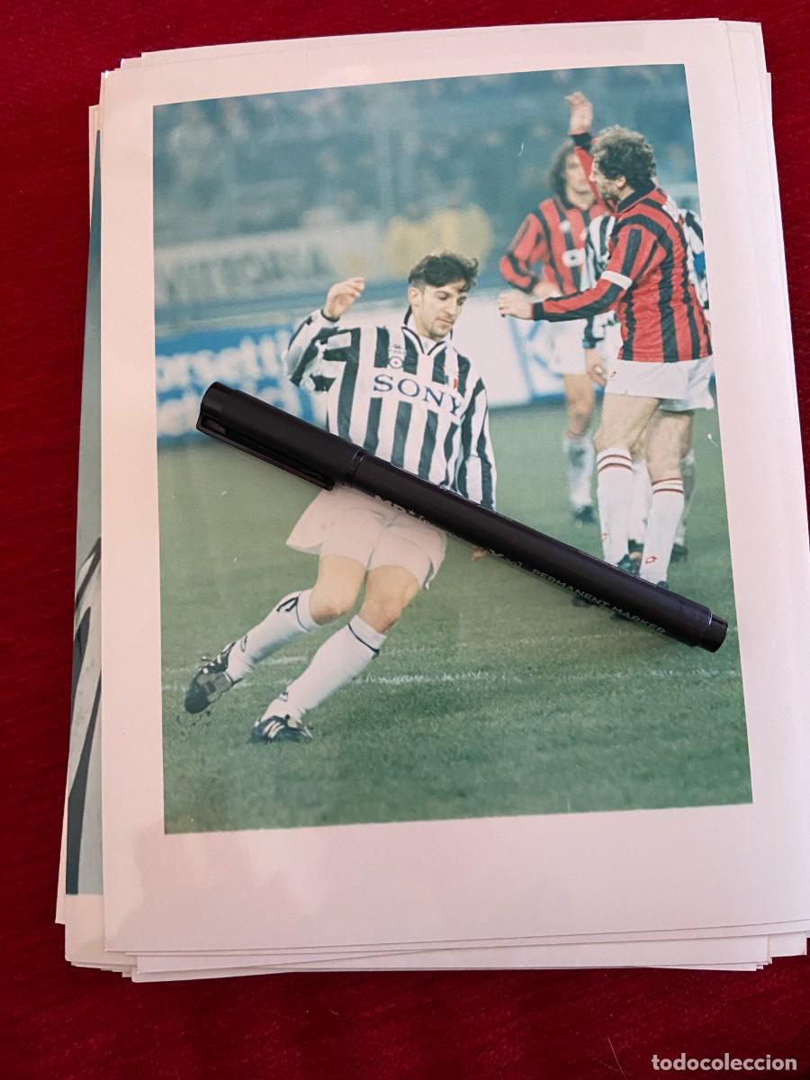 Collectionnisme sportif: F30615 FOTO FOTOGRAFIA ORIGINAL FUTBOL MILAN JUVENTUS DEL PIERO BARESI