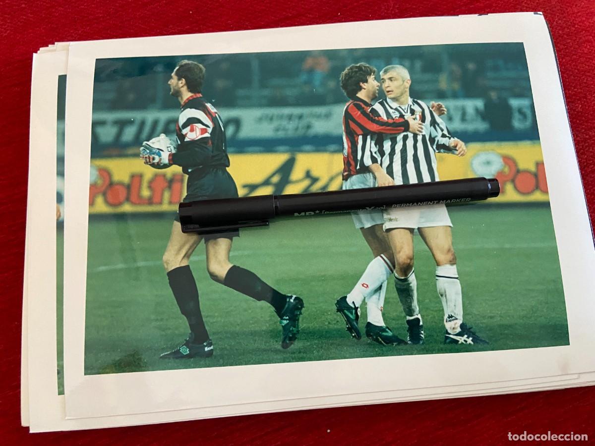Collectionnisme sportif: F30670 FOTO FOTOGRAFIA ORIGINAL FUTBOL MILAN JUVENTUS FABRIZIO RAVANELLI DESCONOZCO QUIEN ES???