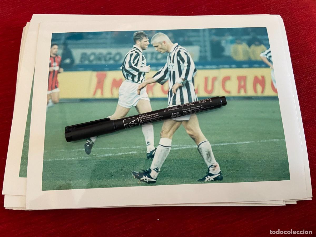 Collectionnisme sportif: F30681 FOTO FOTOGRAFIA ORIGINAL FUTBOL MILAN JUVENTUS FABRIZIO RAVANELLI