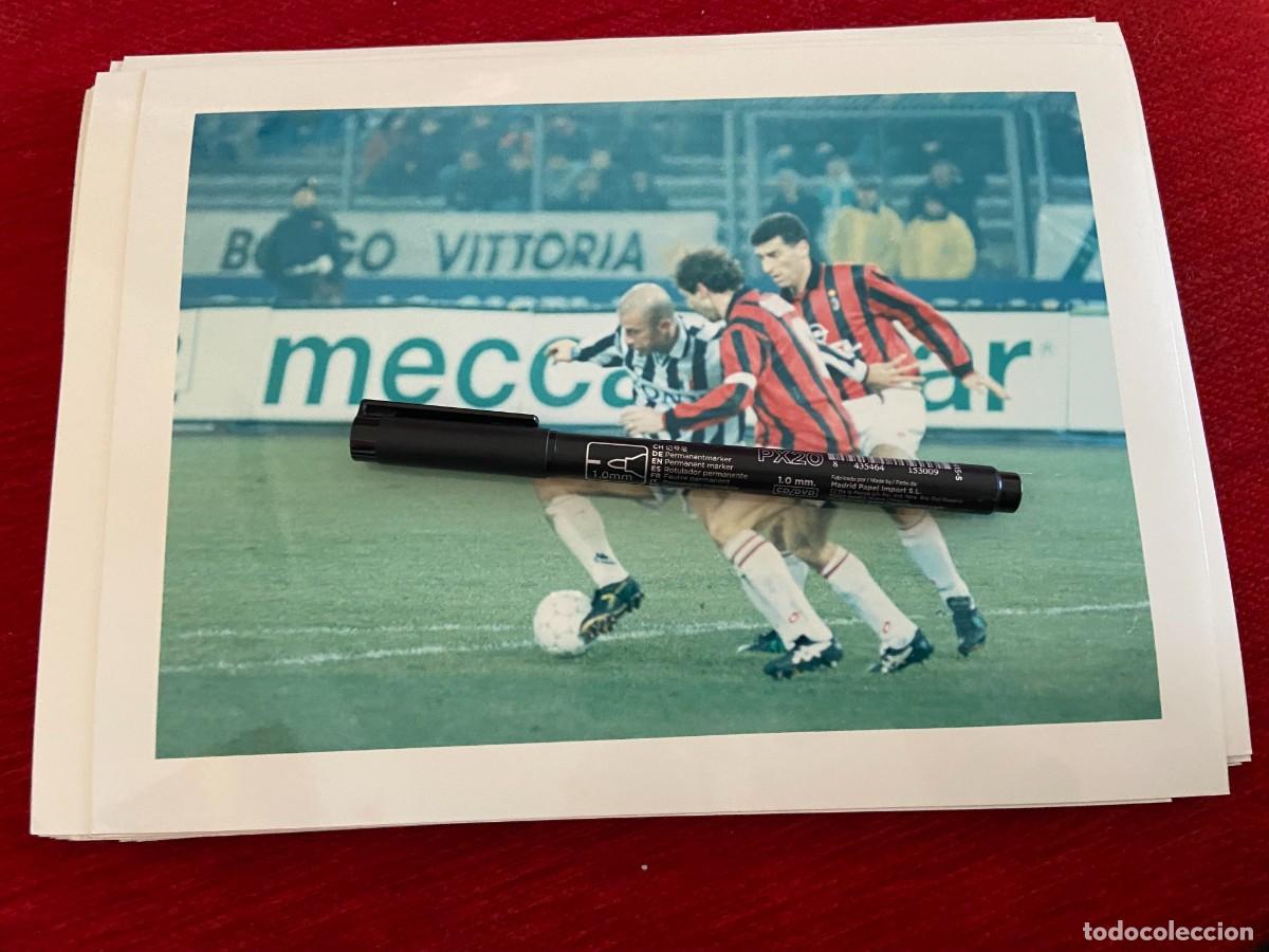 Collectionnisme sportif: F30684 FOTO FOTOGRAFIA ORIGINAL FUTBOL MILAN JUVENTUS GIANLUCA VIALLI BARESI