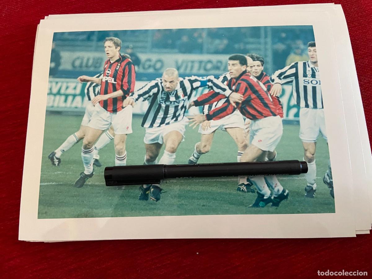 Collectionnisme sportif: F30685 FOTO FOTOGRAFIA ORIGINAL FUTBOL MILAN JUVENTUS GIANLUCA VIALLI DESCONOZCO QUIEN ES??