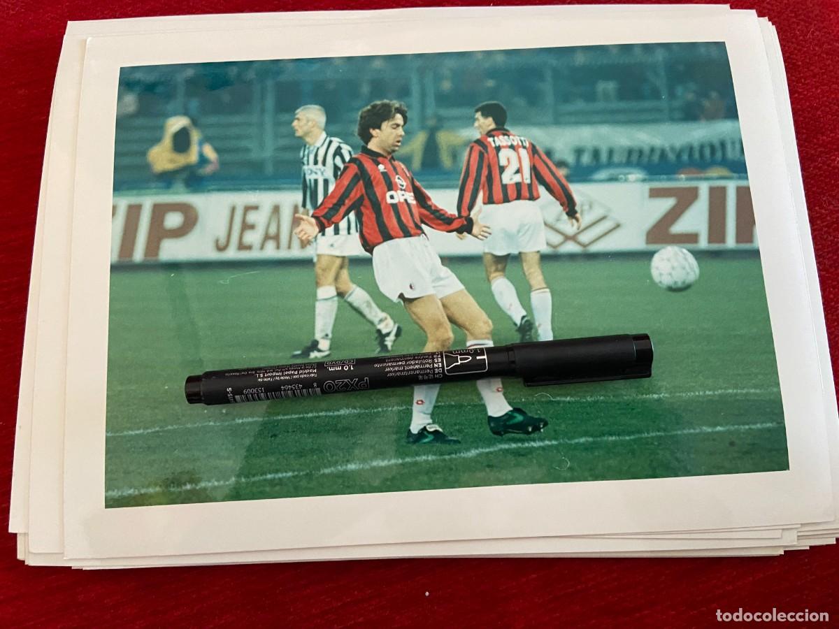 Collectionnisme sportif: F30692 FOTO FOTOGRAFIA ORIGINAL FUTBOL JUVENTUS MILAN TASSOTTI RAVANELLI