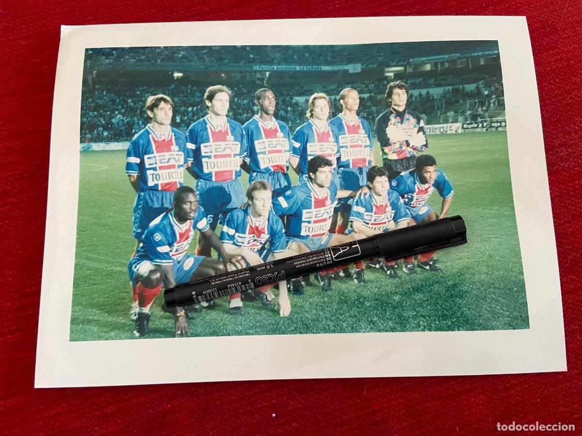 Collectionnisme sportif: F30878 FOTO FOTOGRAFIA ORIGINAL FRANCIA ONCE ALINEACION PSG PARIS SAINT GERMAIN