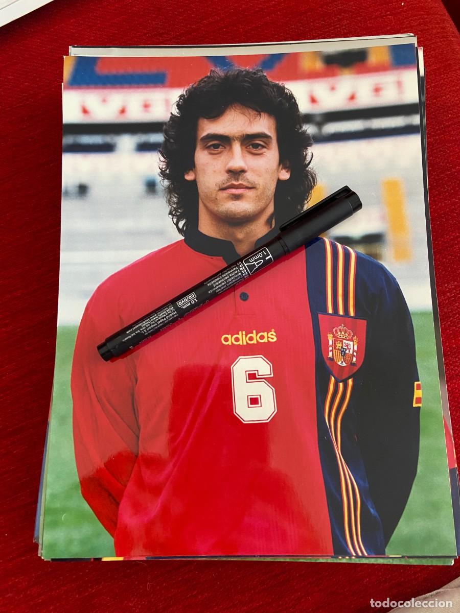 Collectionnisme sportif: F30976 FOTO FOTOGRAFIA ORIGINAL ESPA&Ntilde;A SELECCION ESPA&Ntilde;OLA JUANMA LOPEZ