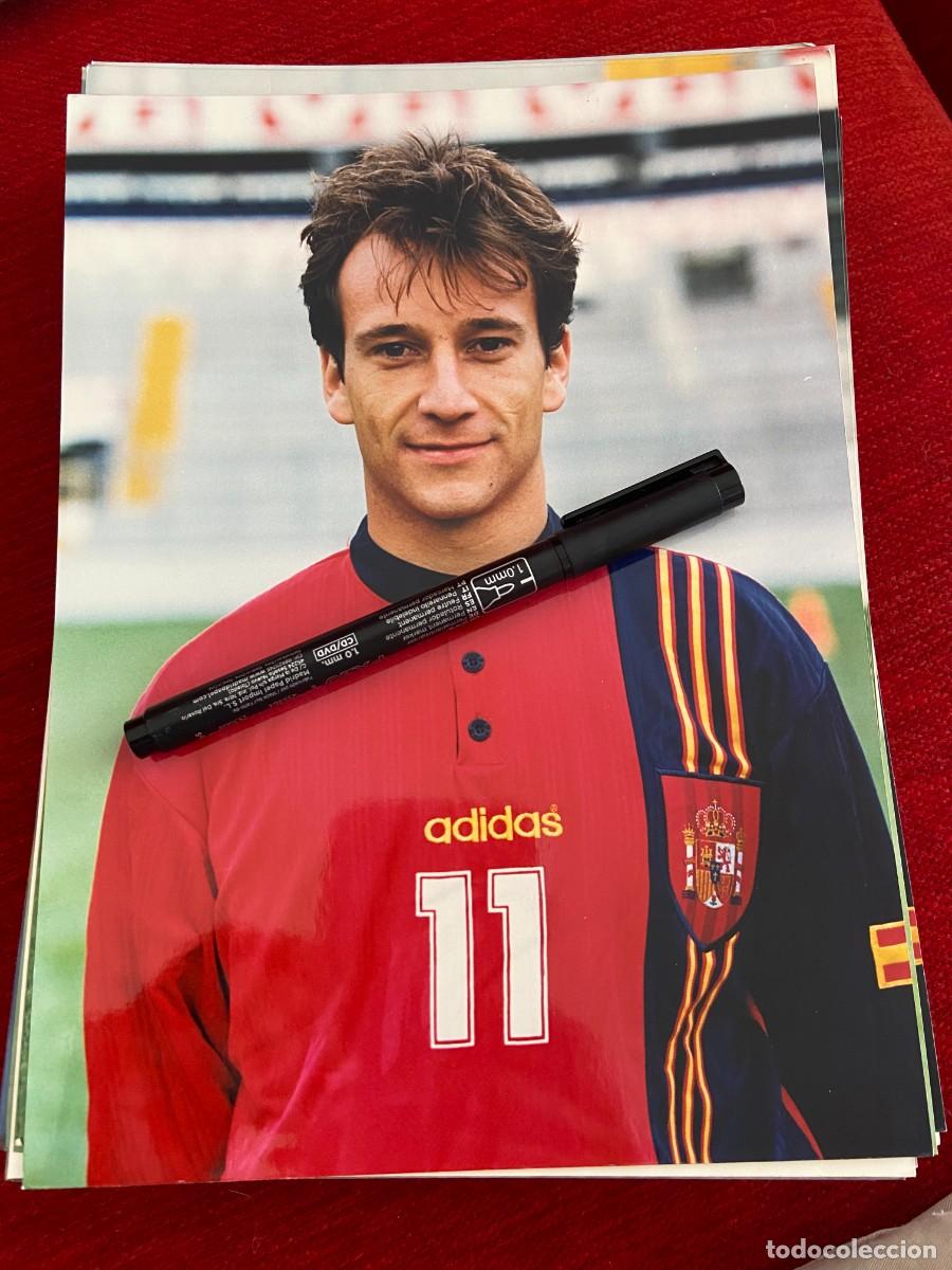 Collectionnisme sportif: F30978 FOTO FOTOGRAFIA ORIGINAL ESPA&Ntilde;A SELECCION ESPA&Ntilde;OLA ALFONSO PEREZ