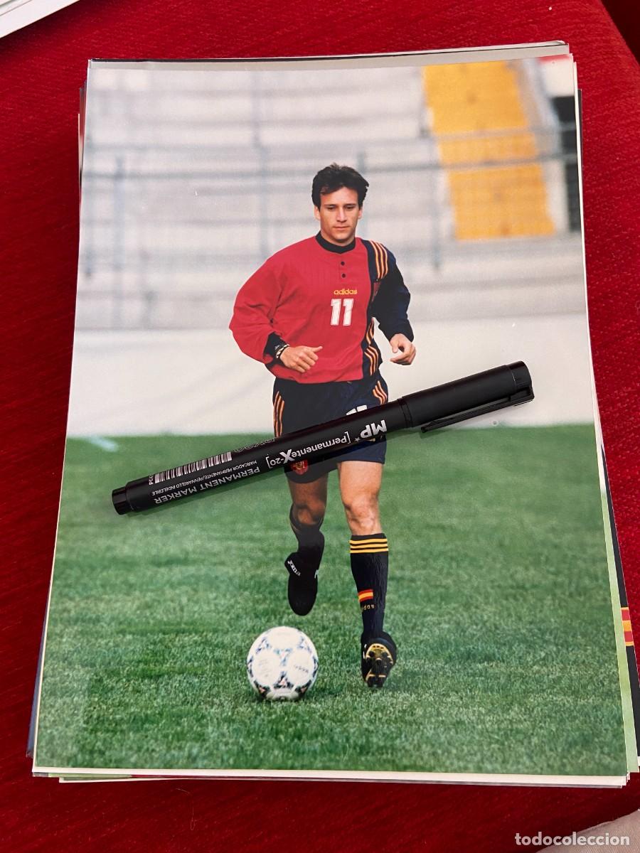 Collectionnisme sportif: F30980 FOTO FOTOGRAFIA ORIGINAL ESPA&Ntilde;A SELECCION ESPA&Ntilde;OLA ALFONSO PEREZ