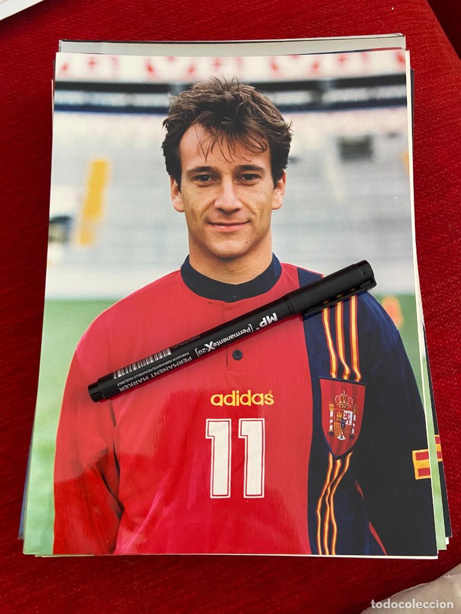Collectionnisme sportif: F30981 FOTO FOTOGRAFIA ORIGINAL ESPA&Ntilde;A SELECCION ESPA&Ntilde;OLA ALFONSO PEREZ