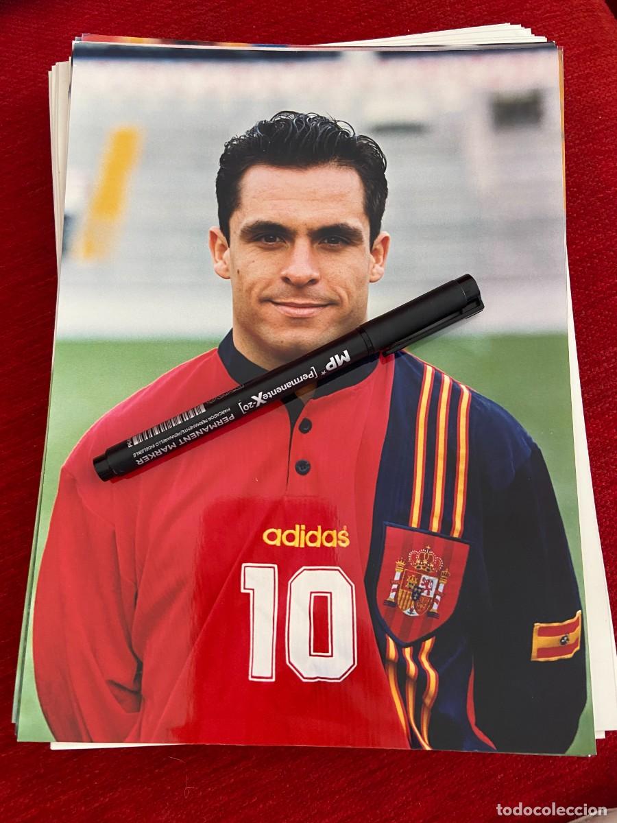 Collectionnisme sportif: F31008 FOTO FOTOGRAFIA ORIGINAL ESPA&Ntilde;A SELECCION ESPA&Ntilde;OLA SERGI BARJUAN