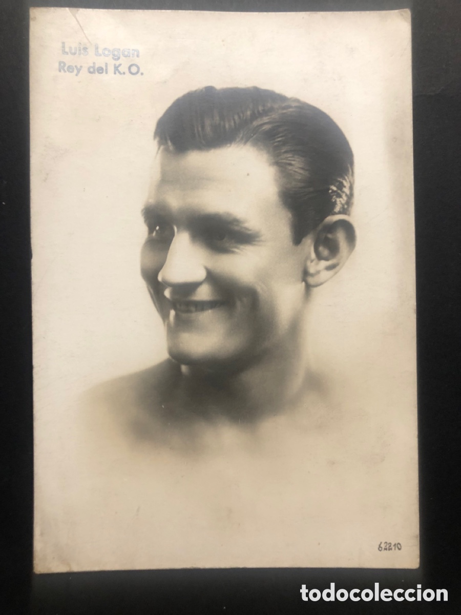 Sports collectibles: Foto original del boxeador Luis Logan Rey del K O