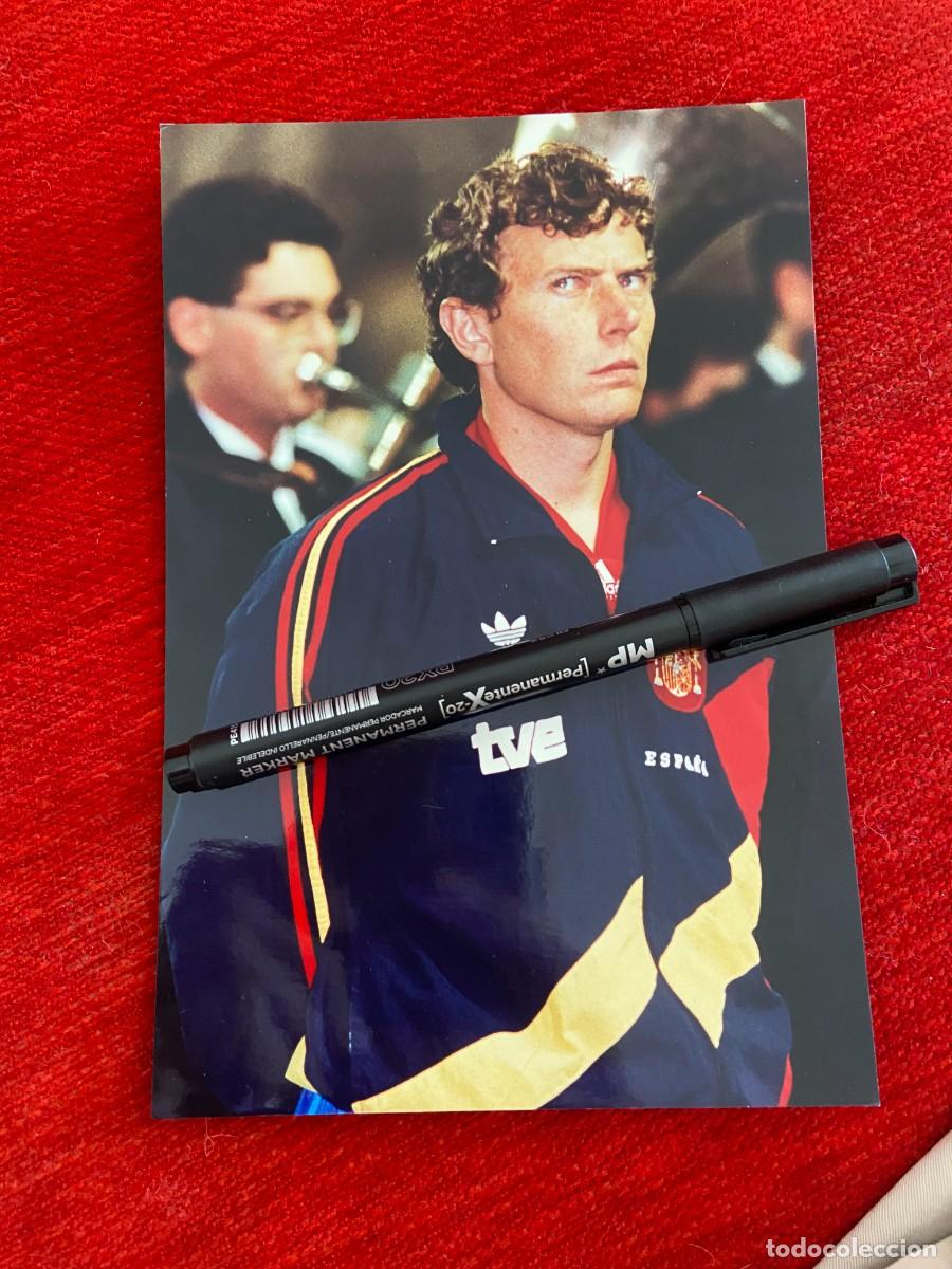 Collectionnisme sportif: F31243 FOTO FOTOGRAFIA ESPA&Ntilde;A SELECCION ESPA&Ntilde;OLA EMILIO BUTRAGUE&Ntilde;O