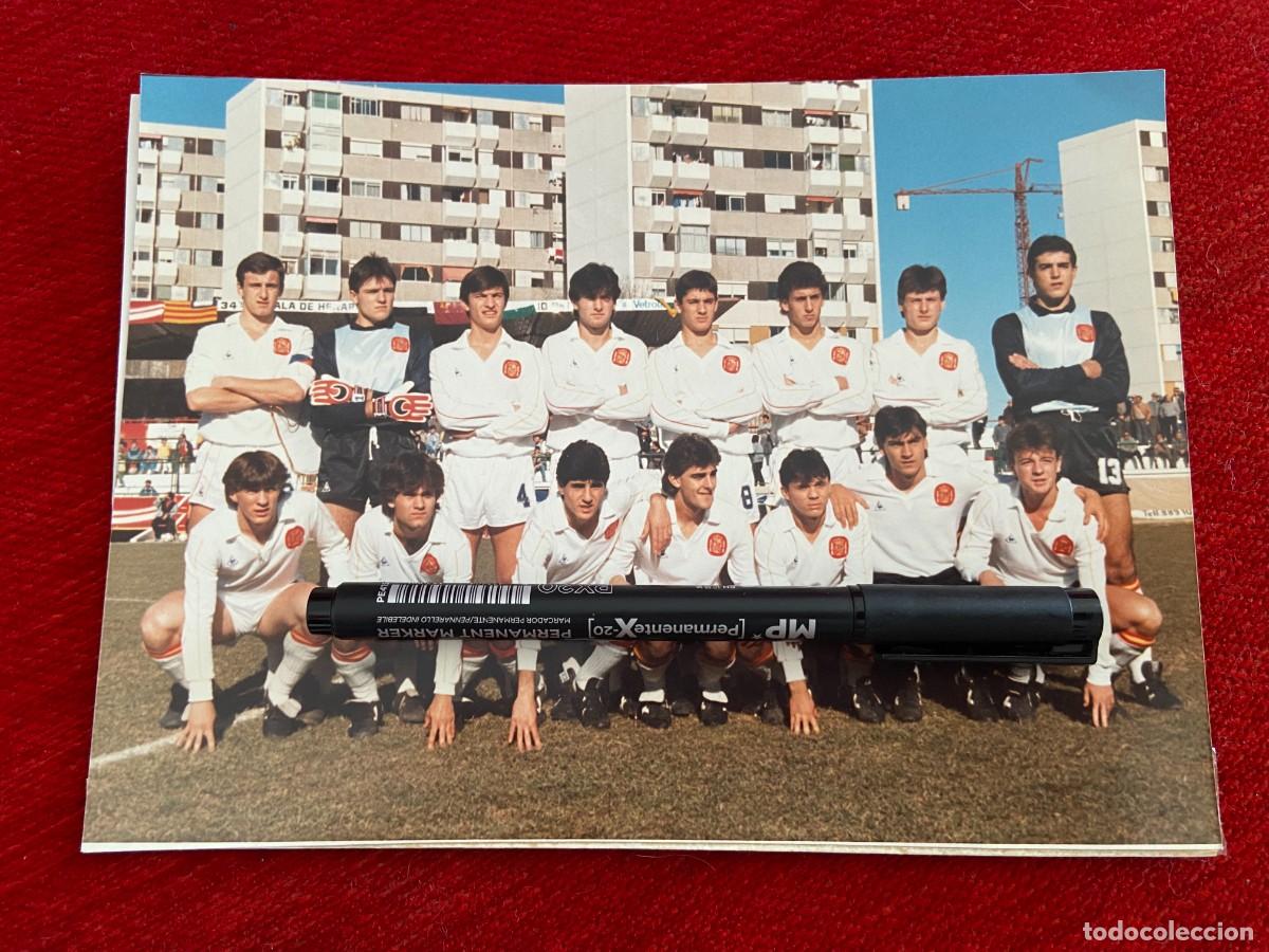 Collectionnisme sportif: F31284 FOTO FOTOGRAFIA ONCE ALINEACION SELECCION ESPA&Ntilde;OLA ESPA&Ntilde;A SUB CHUS PEREDA
