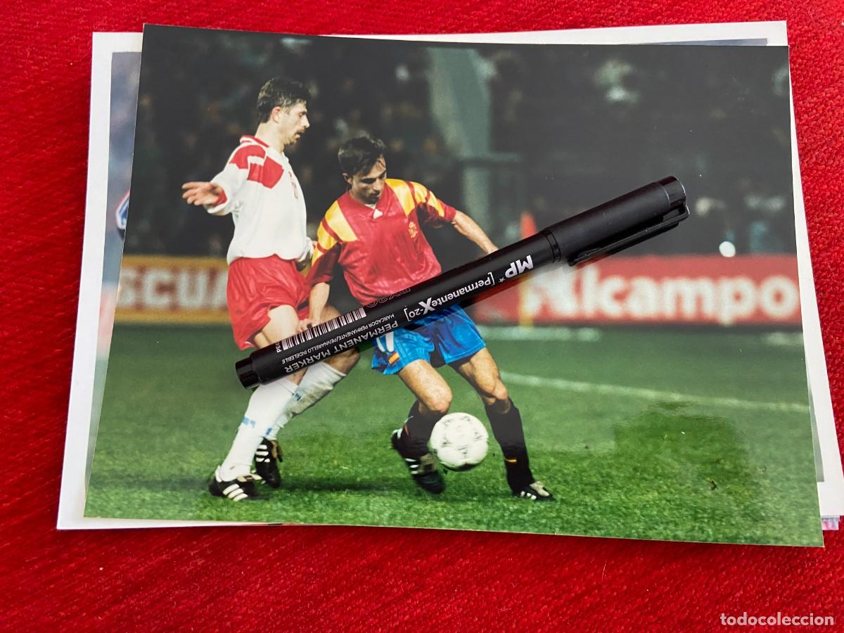 Sports collectibles: F31311 FOTO FOTOGRAFIA SELECCION ESPA&Ntilde;OLA ESPA&Ntilde;A JUANELE 93 94 1993 1994