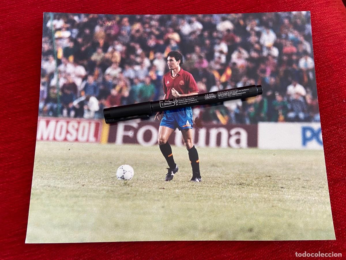 Sports collectibles: FF868 GRAN FOTO FOTOGRAFIA ORIGINAL SELECCION ESPA&Ntilde;OLA ESPA&Ntilde;A ISLANDIA (10-10-1990) SERNA
