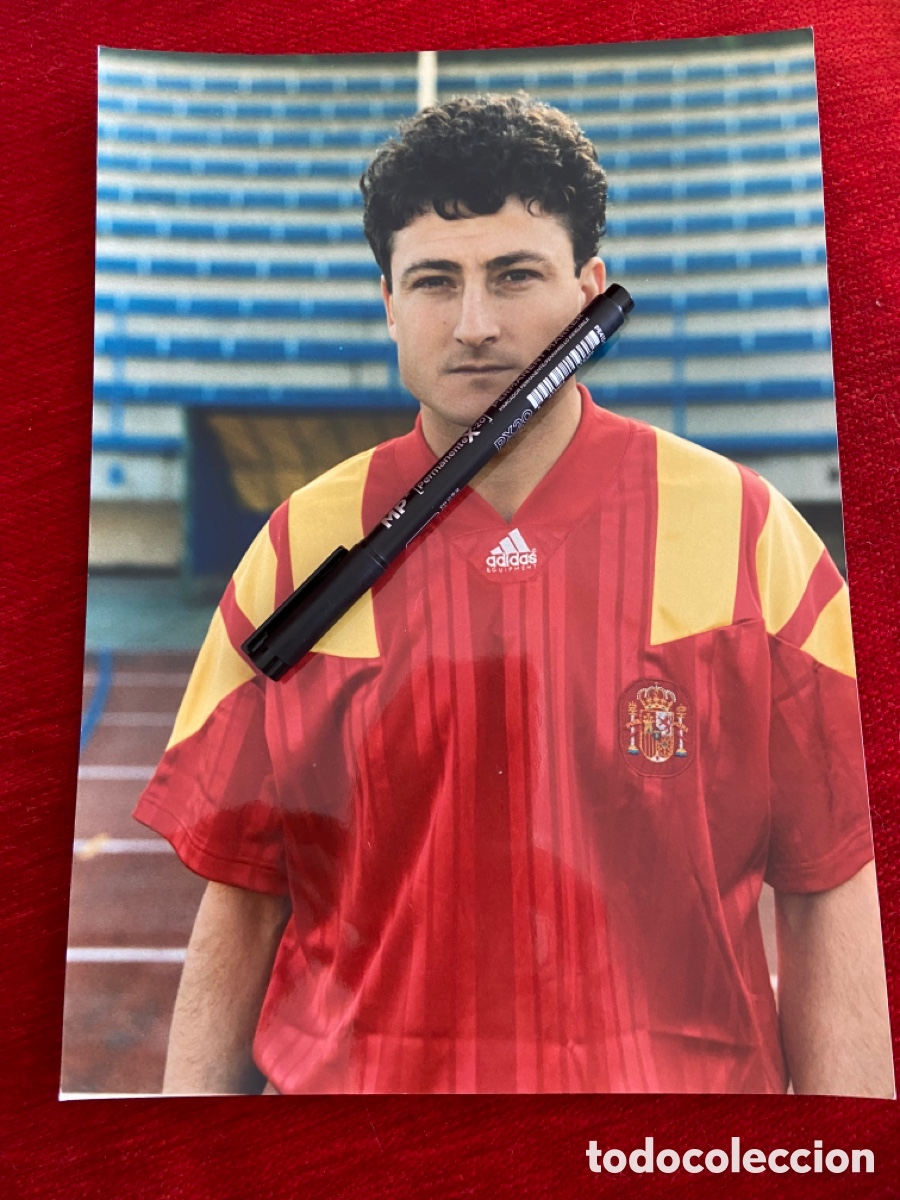 Sports collectibles: FF874 GRAN FOTO FOTOGRAFIA ORIGINAL SELECCION ESPA&Ntilde;OLA ESPA&Ntilde;A VIZCAINO