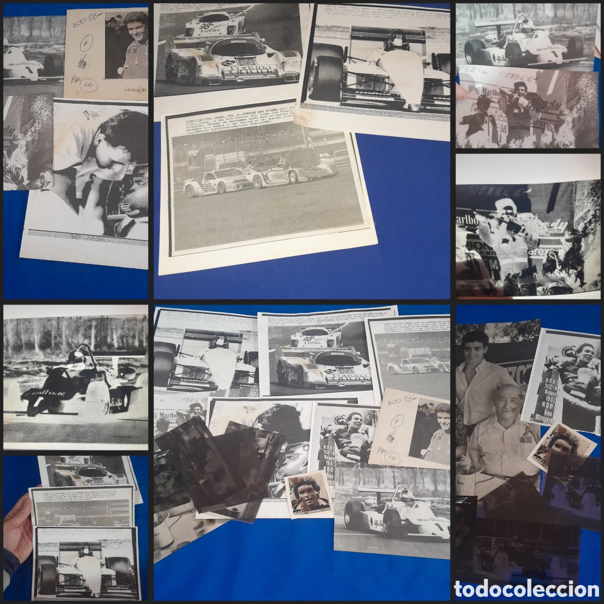 Collectionnisme sportif: Documentos fotogr&aacute;ficos del gran piloto argentino Oscar Larrauri