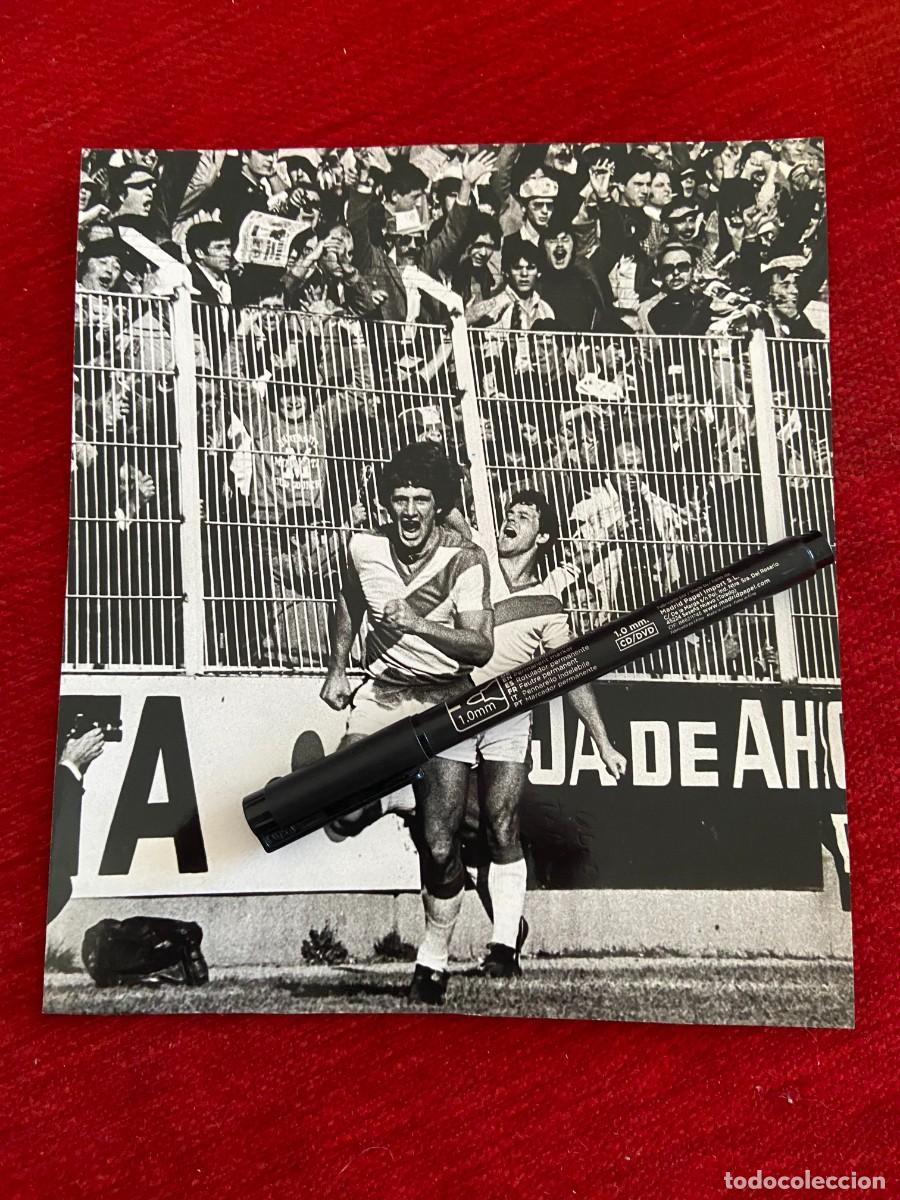Collectionnisme sportif: F31585 FOTO FOTOGRAFIA ORIGINAL RAYO VALLECANO FERNANDO MORENA CELEBRACION GOL
