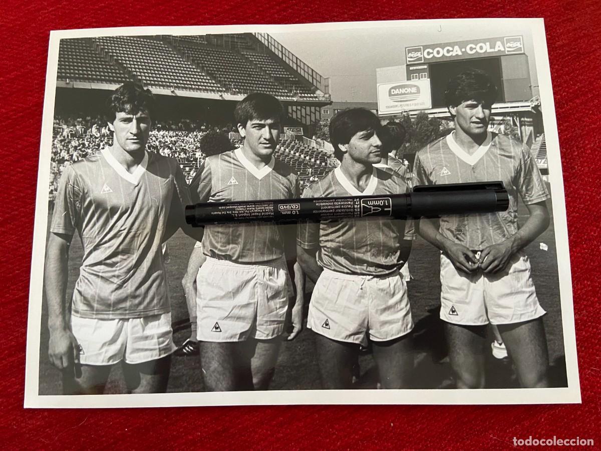 Collectionnisme sportif: F31648 FOTO FOTOGRAFIA ORIGINAL ESPA&Ntilde;A TOMAS RE&Ntilde;ONES MICHEL QUIQUE SETIEN MIGUEL ANGEL